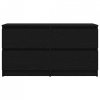Szafka pod TV Czarna 100x35x54 cm Drewno klejone