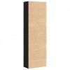 Regał biblioteczny Czarny Dąb 60x30x189 cm Drewno klejone