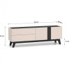 Meble do salonu SABLE 1 kaszmir / czarny