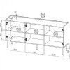 Komoda TESSI 165 3D czarny