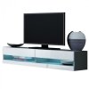 Komoda RTV 140 GOVI NEW GREY B VG12  szary / biały połysk