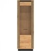 Witryna URSA 04 dąb craft złoty + czarny