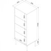 Komoda TIFFANY 4S beż mat