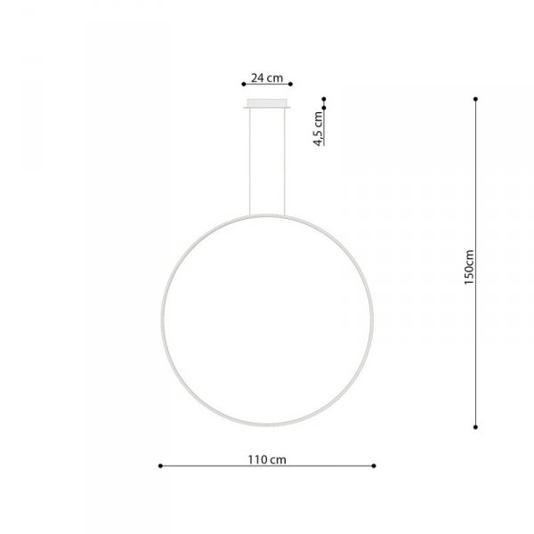 Lampa wisząca RIO 110 biały LED 4000K