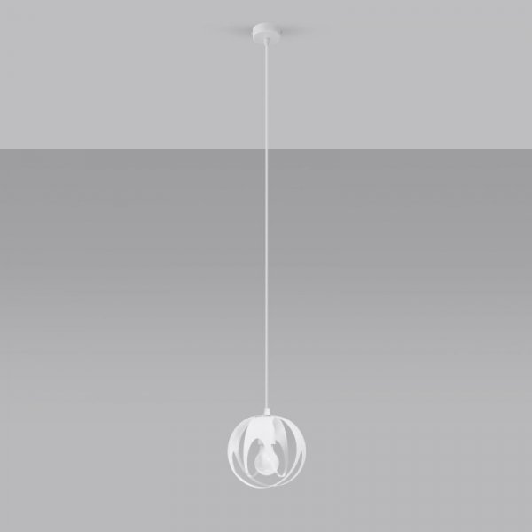 Lampa wisząca TULOS 1 biała