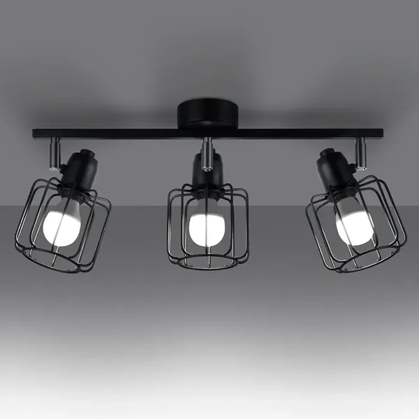 Plafon BELUCI 3 czarny