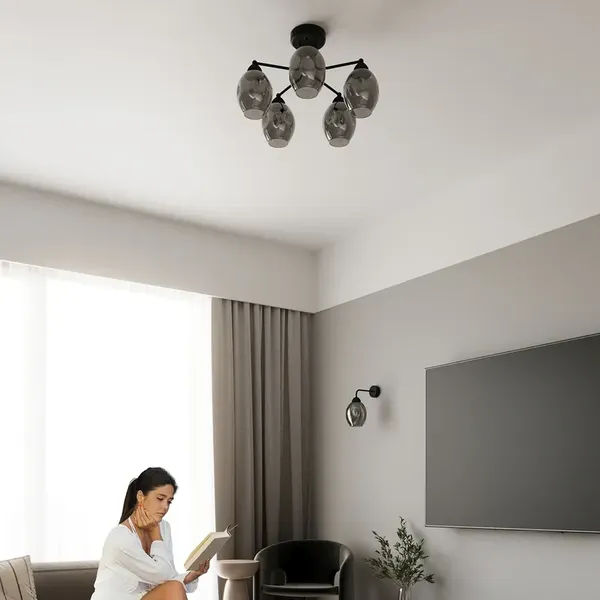 Żyrandol FILLAN 5 czarny