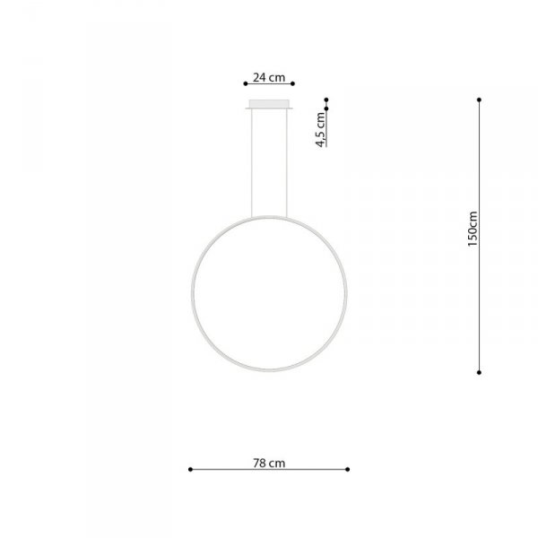 Lampa wisząca RIO 78 chrom LED 4000K
