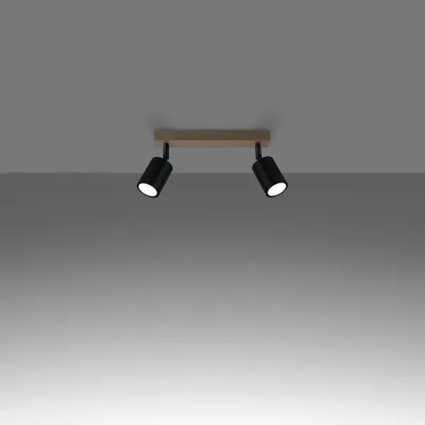 Plafon VERDO 2 czarny