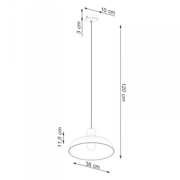 Lampa wisząca INDY czarna