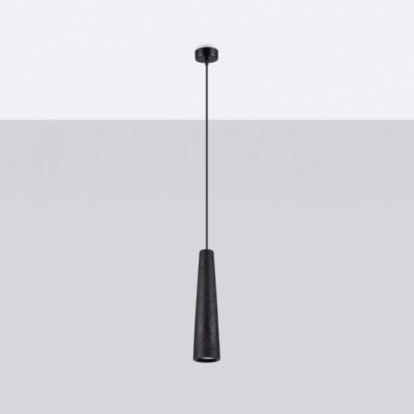 Lampa wisząca ELECTRA czarna beton