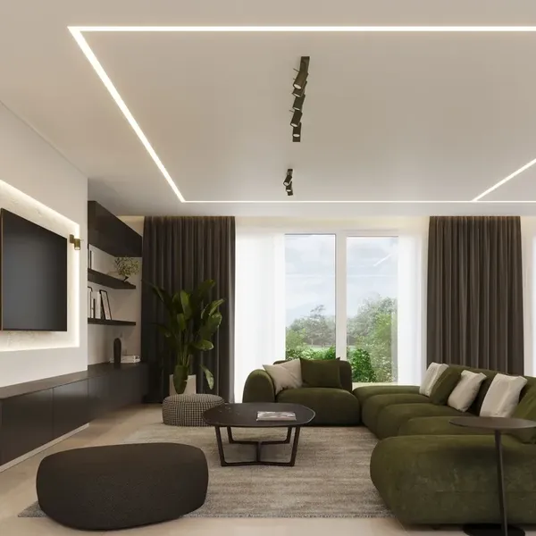 Kinkiet RING zielony oliwkowy