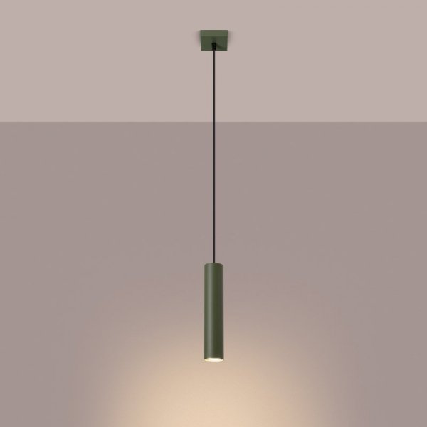 Lampa wisząca LAGOS 1 zielona oliwka