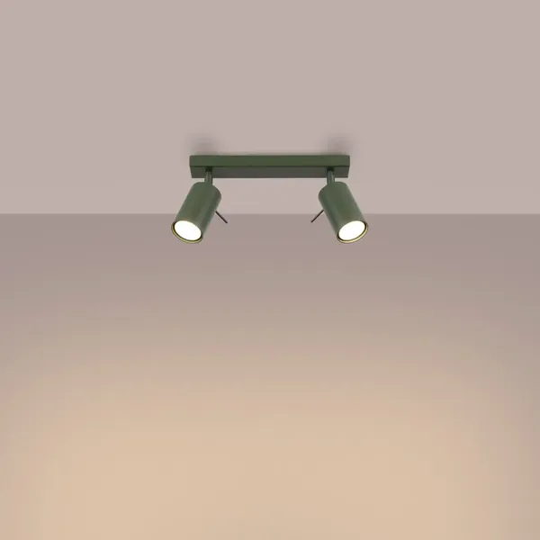 Plafon RING 2 zielony oliwkowy