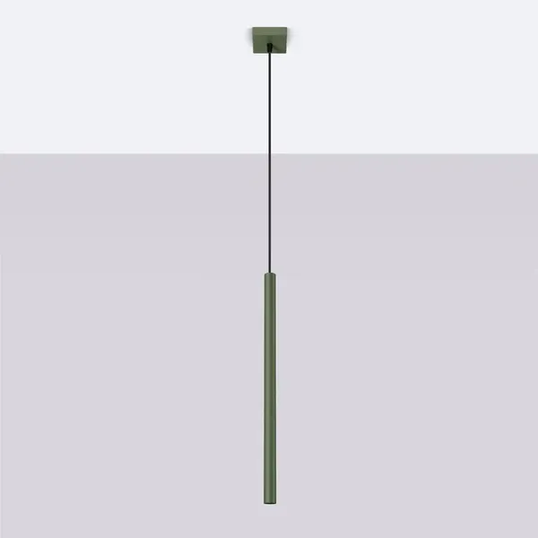 Lampa wisząca PASTELO 1 zielona oliwka