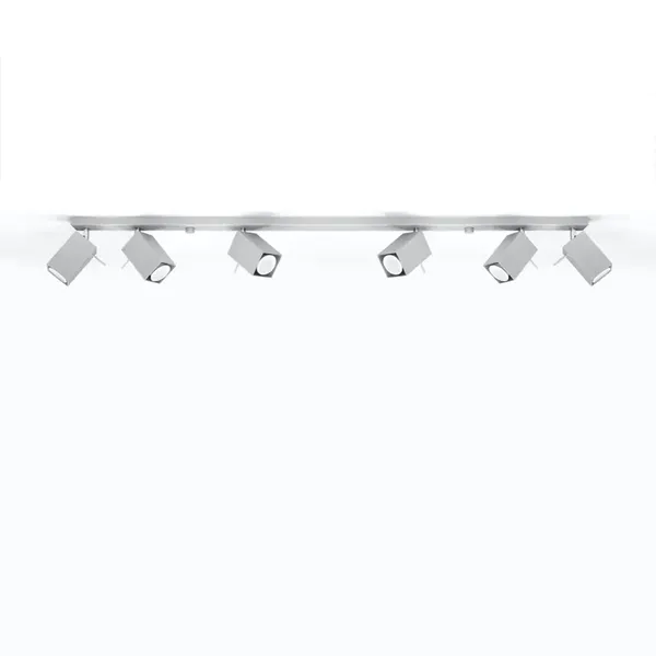 Plafon MERIDA 6L szary