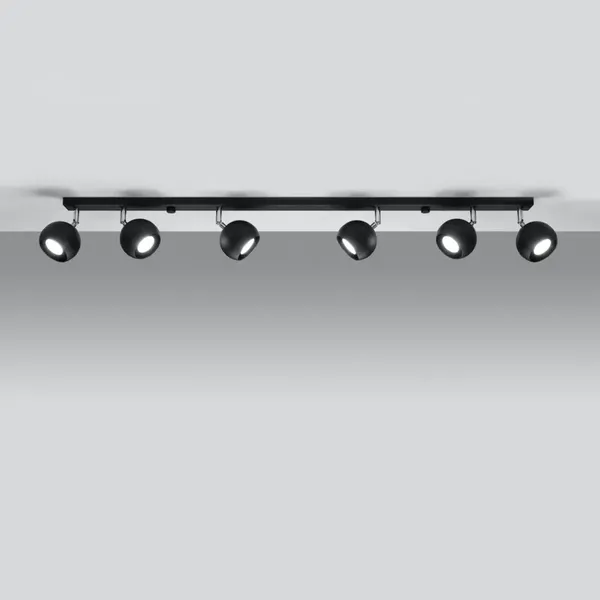 Plafon OCULARE 6L czarny