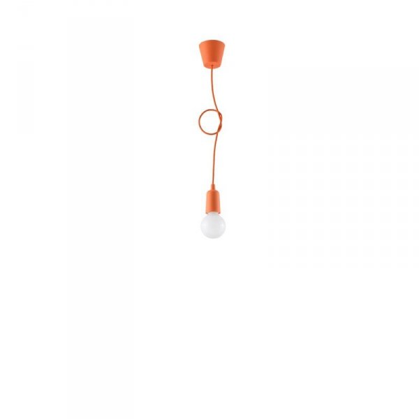 Lampa wisząca DIEGO 1 pomarańczowy