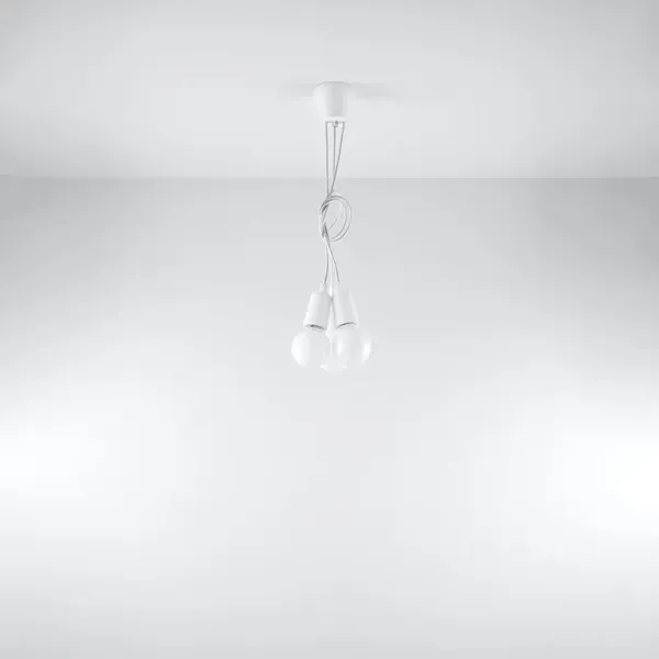 Lampa wisząca DIEGO 3 biała