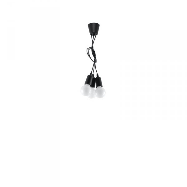 Lampa wisząca DIEGO 3 czarna