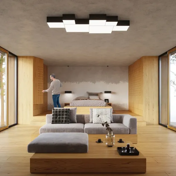 Lampa wisząca HORUS 45 czarny
