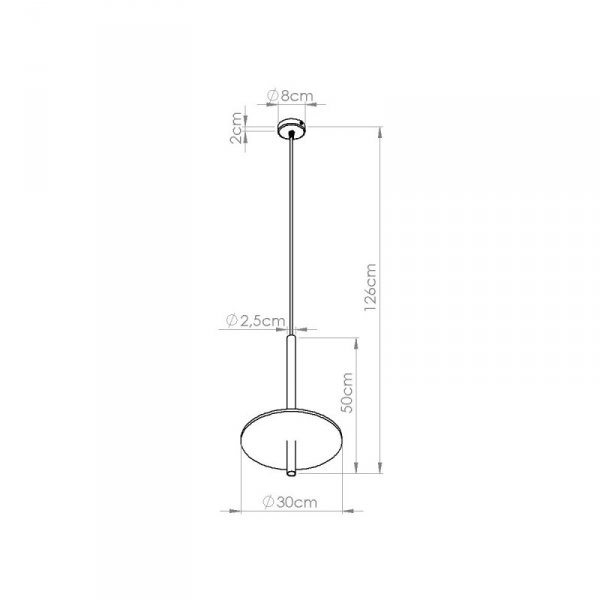 Lampa wisząca FELTRO 1 czarna/beżowa