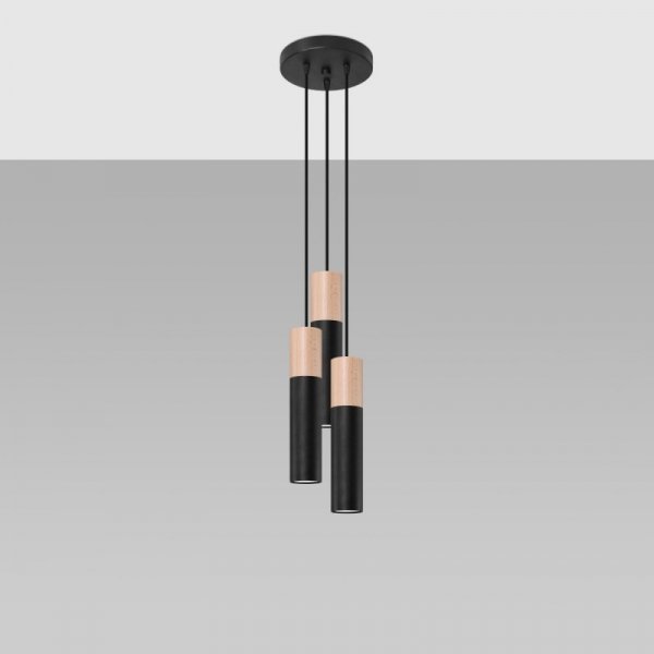 Lampa wisząca PABLO 3P czarna