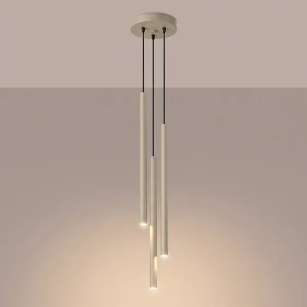 Lampa wisząca PASTELO 3P taupe