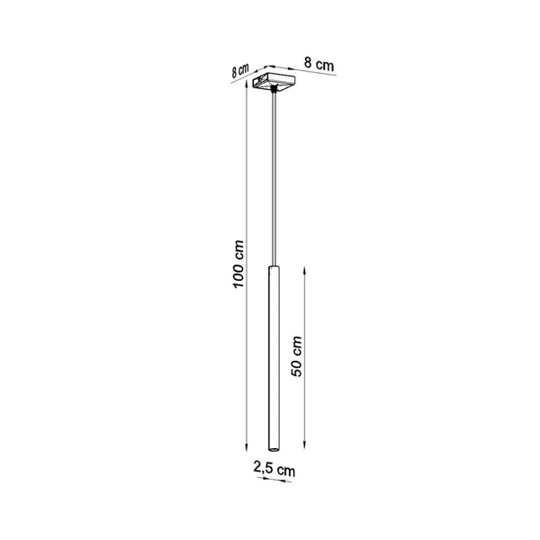 Lampa wisząca PASTELO 1 ultramaryna