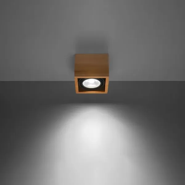 Plafon QUATRO 1 naturalne drewno