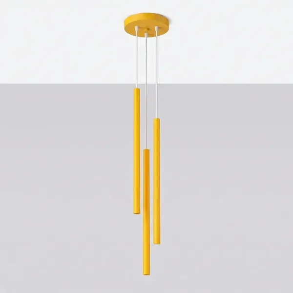 Lampa wisząca PASTELO 3P żółta