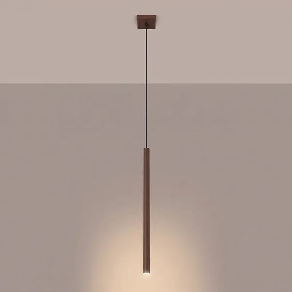 Lampa wisząca PASTELO 1 brązowa