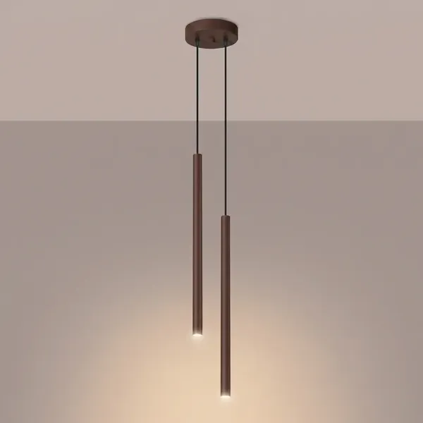 Lampa wisząca PASTELO 2 brązowa