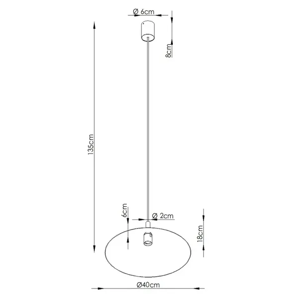 Lampa wisząca NOX 40 beżowa