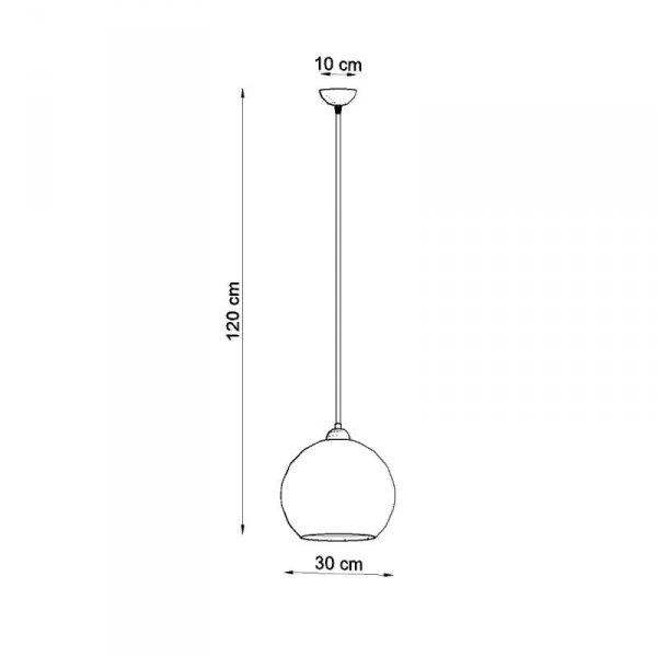 Lampa wisząca BALL szampański