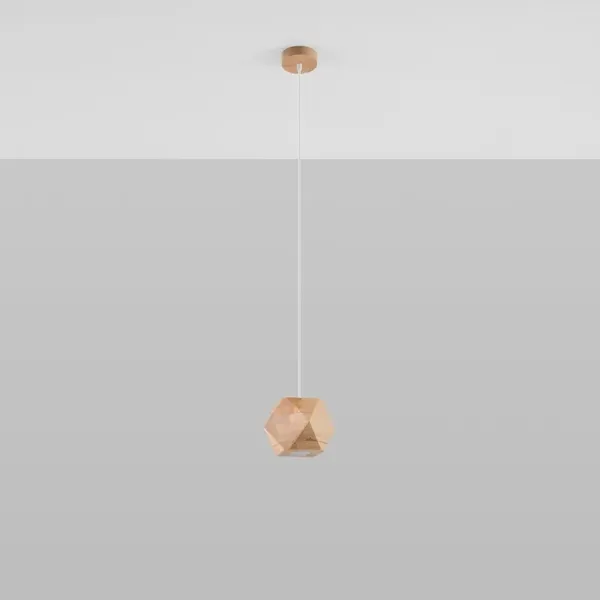 Lampa wisząca WOODY naturalne drewno