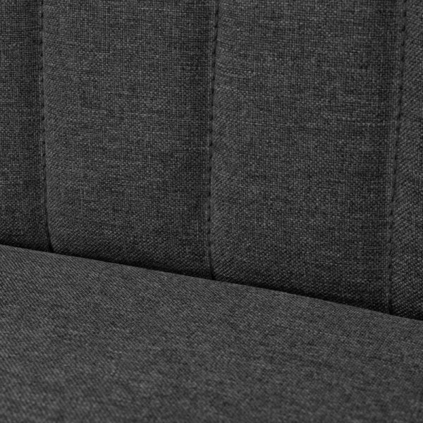 Sofa, 117x55,5x77 cm, ciemnoszara, tkanina