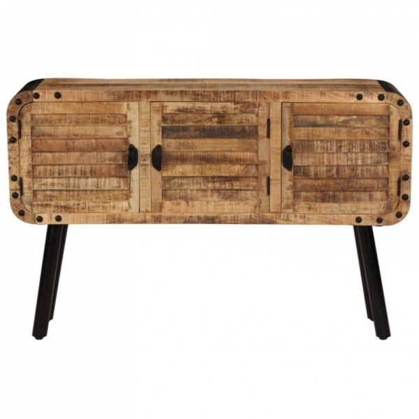 Szafka z litego drewna mango, 120 x 30 x 76 cm