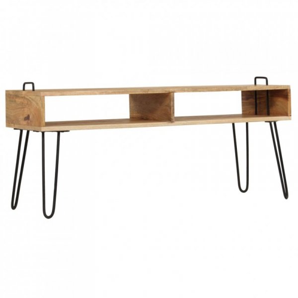 Szafka pod telewizor, lite drewno mango, 110 x 35 x 45 cm