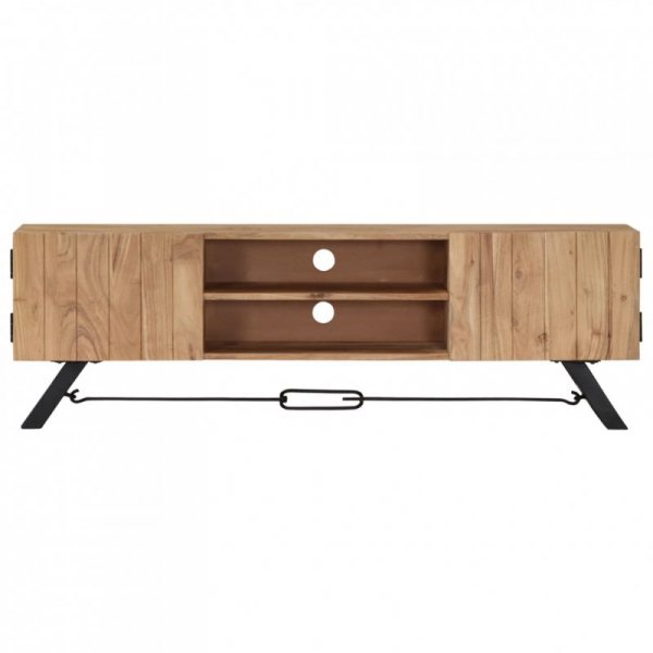 Szafka pod TV, 140x30x45 cm, lite drewno akacjowe