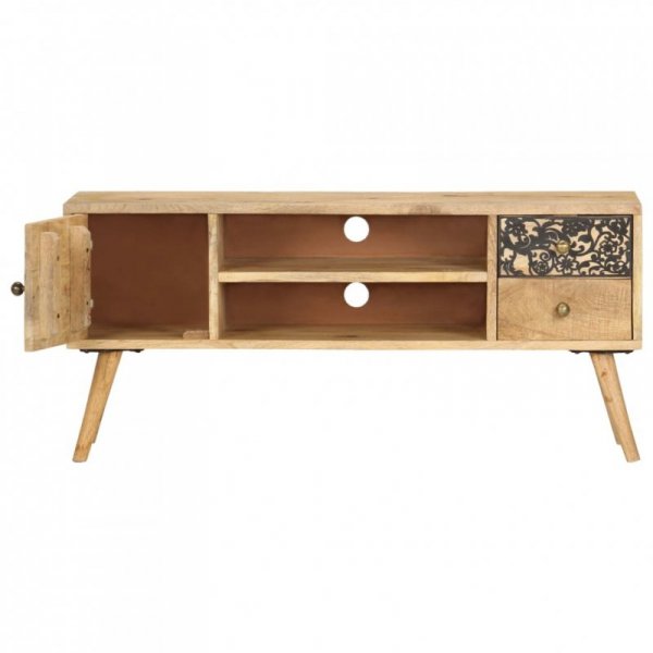 Szafka pod TV, 100x30x45 cm, lite drewno mango