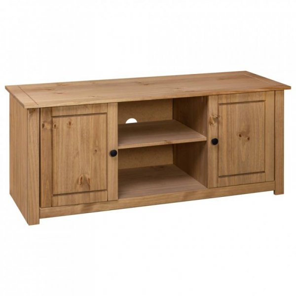 Szafka pod TV, 120x40x50 cm, lita sosna, seria Panama