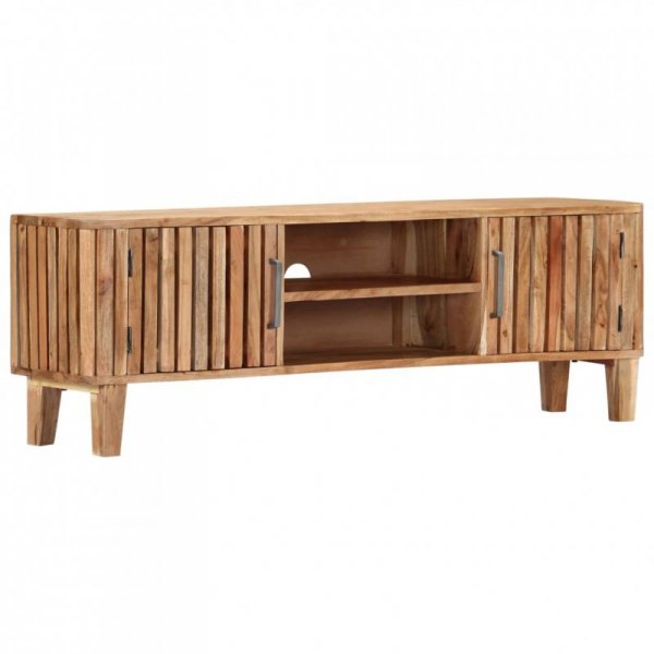 Szafka pod TV, 130 x 30 x 45 cm, lite drewno akacjowe