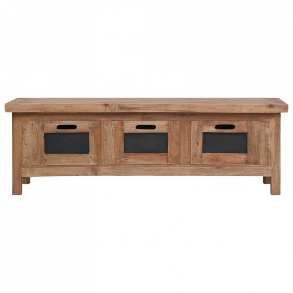 Szafka pod TV, 3 szuflady, 120x30x40 cm, lite drewno mahoniowe