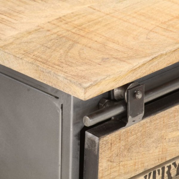Szafka pod TV, 120x30x40 cm, lite drewno mango