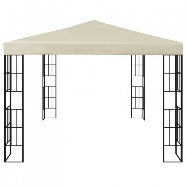 Altana ze sznurem lampek LED, 3x4 m, kremowa
