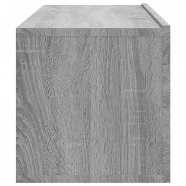 Ścienne szafki TV, 4 szt., szary dąb sonoma, 100x30x30 cm