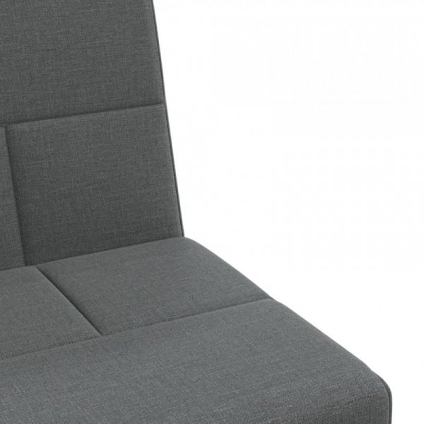 Sofa rozkładana L, ciemnoszara, 255x140x70 cm, tkanina