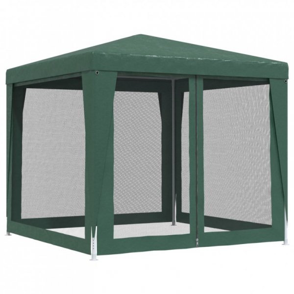 Namiot z 4 ścianami z siatki, zielony, 2,5x2,5 m, HDPE