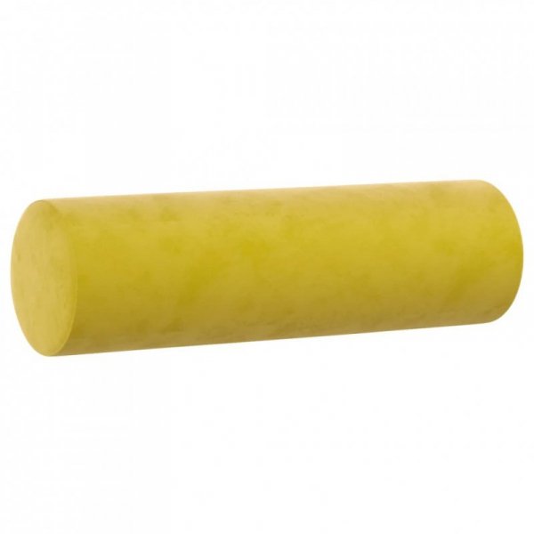 2-osobowa sofa z poduszkami, żółta, 120 cm, aksamit